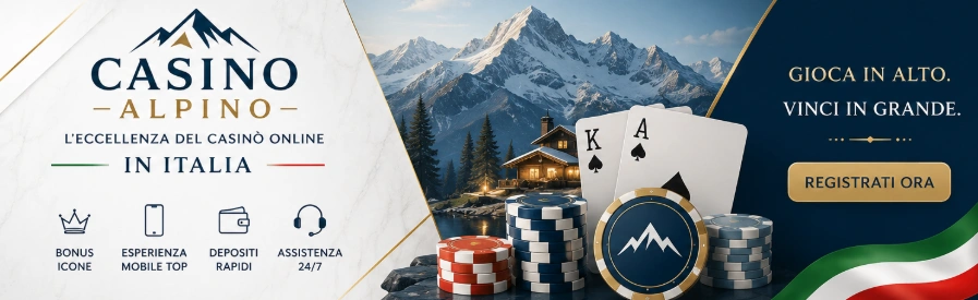 Casino Alpino Italia con esperienza mobile, bonus generosi, pagamenti sicuri e assistenza 24/7